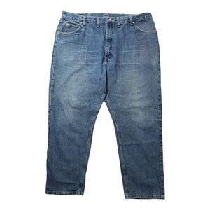 Wrangler Authentics Five Star Relaxed Fit Jeans Men 100% Cotton Blue Size 46x32